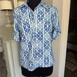 J. McLaughlin NWT Button-Down S/S Shirt M